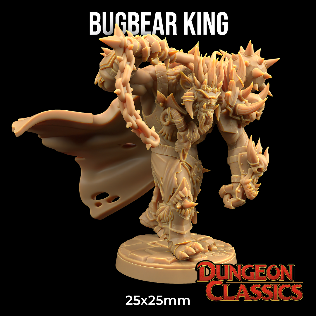 Bugbear King | PRESUPPORTED | Dungeon Classics